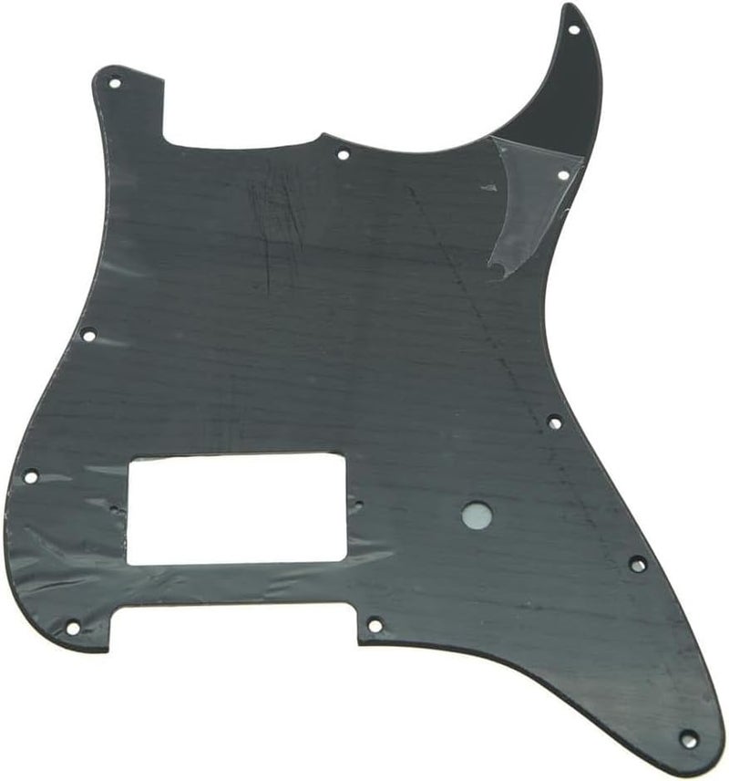 ROZILO Matte Black 11 Hole ST/Strat Style One Humbucker Guitar Pickguard For USA/Mexico Fender Tom Delonge Strat Electric Guitar - Image 1